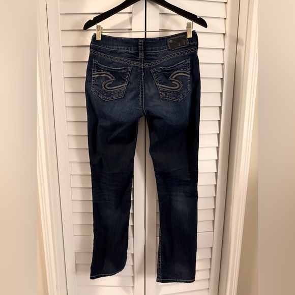 Silver Suki Baby Boot Jeans Dark Blue Size 29 - Picture 7 of 15